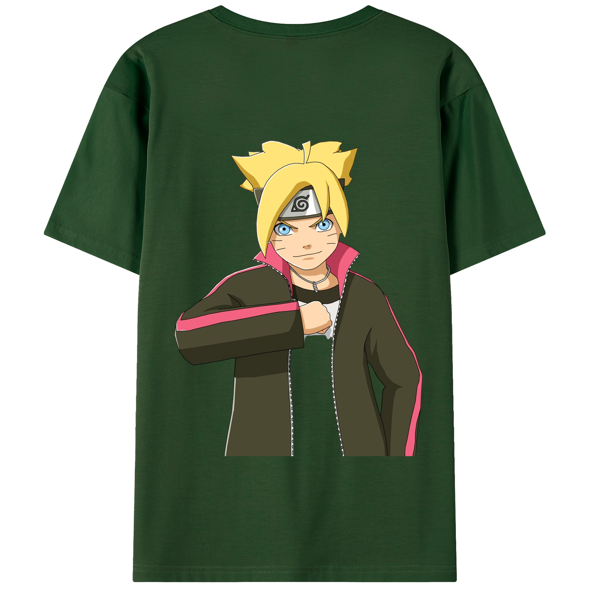 （画像用） NARUTO -ナルト- うずまき ボルト Uzumaki Boruto 綿100％半袖Tシャツ（背面プリント）